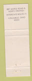 Matchbook Cover - Anchor Inn Motel Columbus OH WEAR