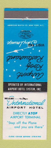 Matchbook Cover - Miami International Airport Hotel FL