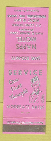 Matchbook Cover - Napps Motel Fennimore WI