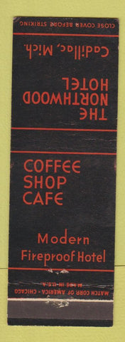 Matchbook Cover - Northwood Hotel Cadillac MI