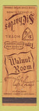 Matchbook Cover - St Charles Hotel IL Walnut Room