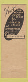 Matchbook Cover - St Charles Hotel IL Walnut Room