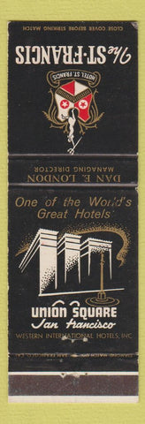 Matchbook Cover - St Francis Hotel San Francisco CA