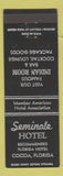 Matchbook Cover - Seminole Hotel Cocoa FL