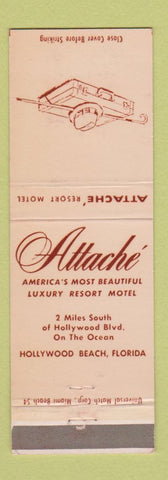 Matchbook Cover - Attache Resort Motel Hollywood Beach FL