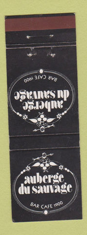 Matchbook Cover - Auberge Du Sauvage Fribourg Switzerland