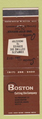 Matchbook Cover - Boston Cutting Die Company Boston MA