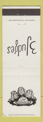 Matchbook Cover - 3 Judges Restaurant New Haven CT
