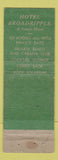 Matchbook Cover - Hotel Broadripple Miami Beach FL WORN