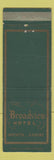 Matchbook Cover - Broadview Hotel Wichita KS
