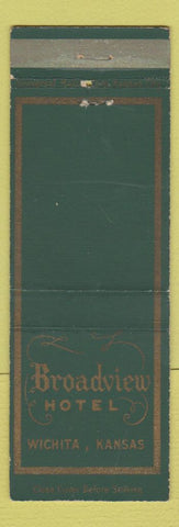 Matchbook Cover - Broadview Hotel Wichita KS
