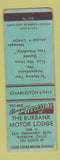 Matchbook Cover - Burbank Motor Lodge Burbank CA
