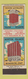Matchbook Cover - Norton Hotel Detroit MI Windsor ON