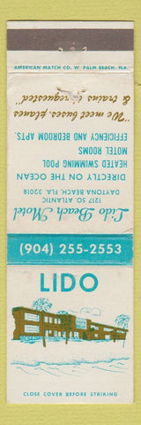 Matchbook Cover - Lido Beach Motel Daytona Beach FL WEAR