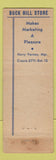 Matchbook Cover - Inn Buck Hill Falls PA WEAR