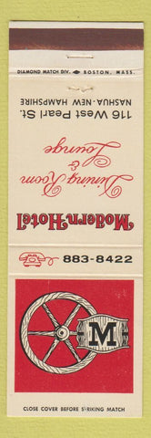 Matchbook Cover - Modern Hotel Nashua NH