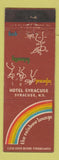 Matchbook Cover - Hotel Syracuse NY Rainbow Lounge