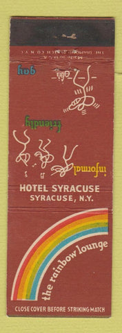 Matchbook Cover - Hotel Syracuse NY Rainbow Lounge
