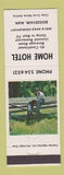 Matchbook Cover - Home Hotel Boissevain MB