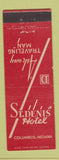 Matchbook Cover - St Denis Hotel Columbus IN