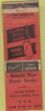 Matchbook Cover - Reliable Shoe Repair Robert Moodie WEAR red