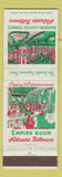 Matchbook Cover - Atlanta GA Biltmore Hotel Empire Room