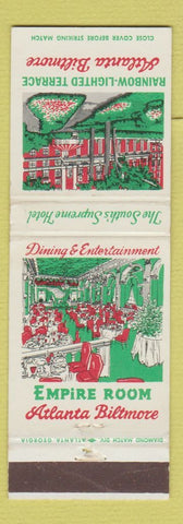 Matchbook Cover - Atlanta GA Biltmore Hotel Empire Room