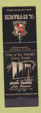 Matchbook Cover - St Francis Hotel San Francisco CA