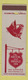 Matchbook Cover - Brook and Bridle Inn Wolfeboro NH DD Bean WORN