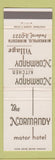 Matchbook Cover - Normandy Motor Hotel Minneapolis MN
