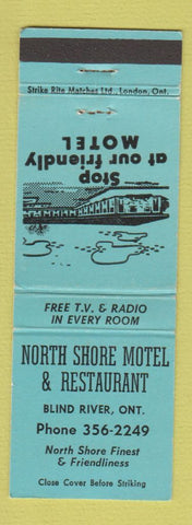 Matchbook Cover - North Shore Motel Blind River ON