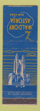 Matchbook Cover - Waldorf Astoria Hotel New York City