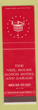 Matchbook Cover - Neil House Motor Hotel Columbus OH
