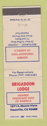 Matchbook Cover - Brigadoon Lodge Vacaville CA
