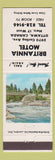 Matchbook Cover - Britannia Motel Ottawa ON