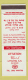 Matchbook Cover - Littleton Motel NH
