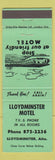 Matchbook Cover - Lloydminster Motel AB