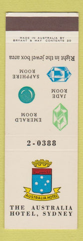 Matchbook Cover - Australia Hotel Sydney SAMPLE