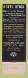 Matchbook Cover - Hotel Utica NY WORN