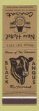 Matchbook Cover - New Hotel Conant Omaha NE Black Angus Restaurant