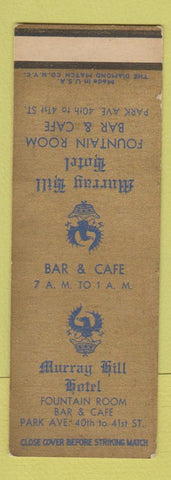 Matchbook Cover - Murray Hill Hotel New York City City SAMPLE