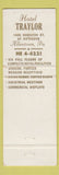 Matchbook Cover - Hotel Traylor Allentown PA