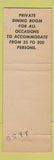 Matchbook Cover - Town House Boston MA restaurant