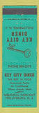 Matchbook Cover - Key City Diner Phillisburg NJ