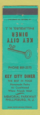 Matchbook Cover - Key City Diner Phillisburg NJ