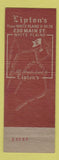 Matchbook Cover - Lipton's Restaurant White Plains NY