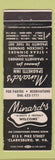 Matchbook Cover - Minard's Restaurant Clarksburg WV WEAR