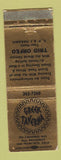 Matchbook Cover - Greek Taverna San Francisco CA Trio Orfeo WEAR