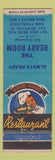 Matchbook Cover - The Ready Room San Francisco CA restaurant