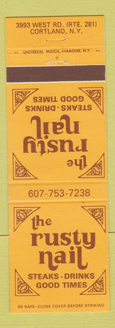 Matchbook Cover - The Rusty Nail Cortland NY